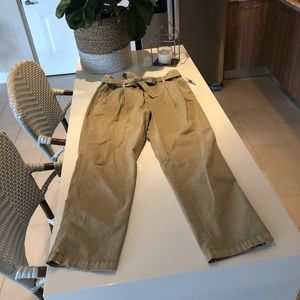 Gap NWT Paper Bag Waist Khaki Pants - Sz 8